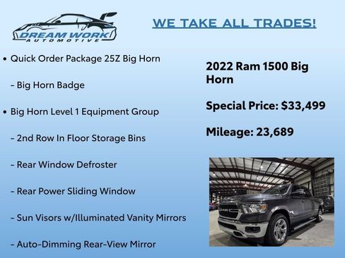 Used 2022 RAM 1500 Big Horn image 2