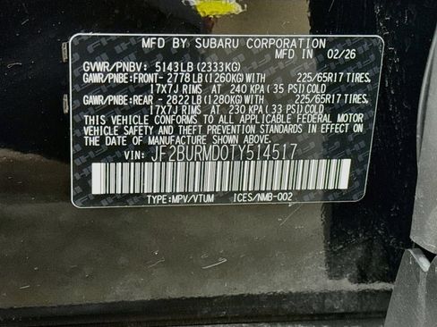 Used 2026 Subaru Outback Wilderness AWD/4WD image 43