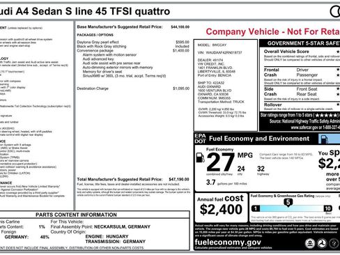 Used 2024 Audi A4 2.0T Premium w/ Convenience Package AWD/4WD image 5