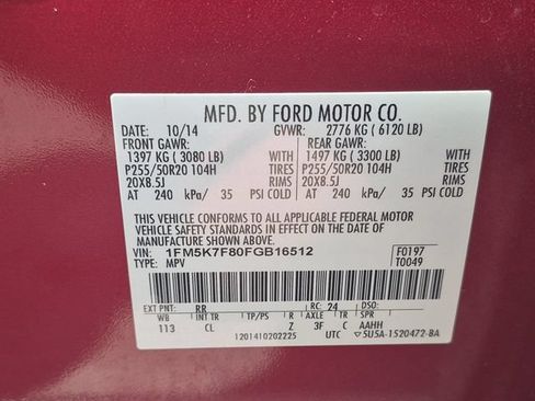 Used 2015 Ford Explorer Limited w/ Equipment Group 301A FWD image 29