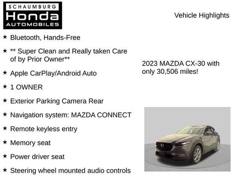 Used 2023 MAZDA CX-30 AWD 2.5 S w/ Premium Package image 7