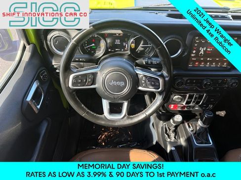 Used 2021 Jeep Wrangler Unlimited Rubicon 4xe w/ Steel Bumper Group AWD/4WD image 12