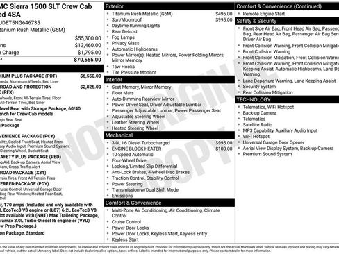 Used 2022 GMC Sierra 1500 SLT w/ SLT Premium Plus Package AWD/4WD image 41