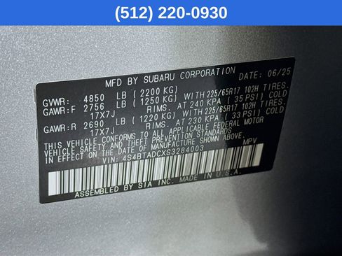 Certified 2025 Subaru Outback Premium image 40