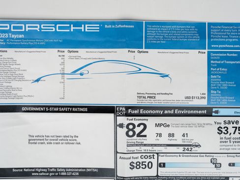 Used 2023 Porsche Taycan w/ Premium Package image 77