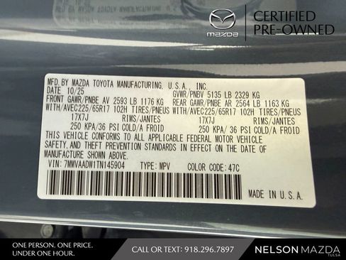 Certified 2026 MAZDA CX-50 AWD 2.5 Hybrid w/ Premium Pkg image 53