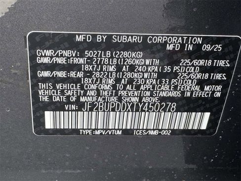 New 2026 Subaru Outback Limited image 25