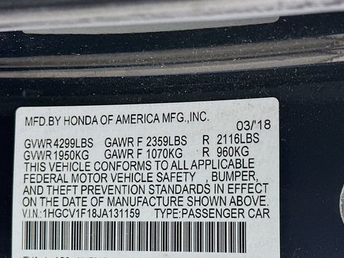 Used 2018 Honda Accord LX image 12