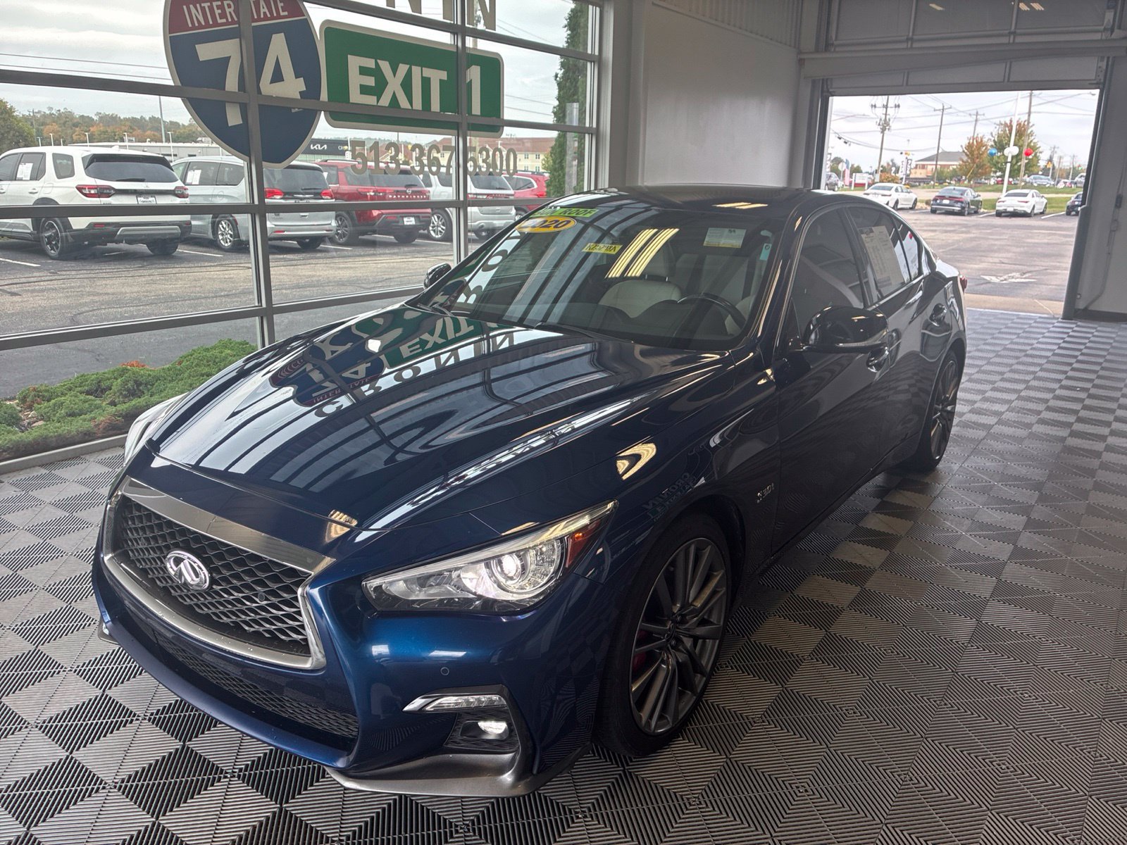 Used 2020 INFINITI Q50 Red Sport 400 w/ Proactive Package AWD/4WD image 3
