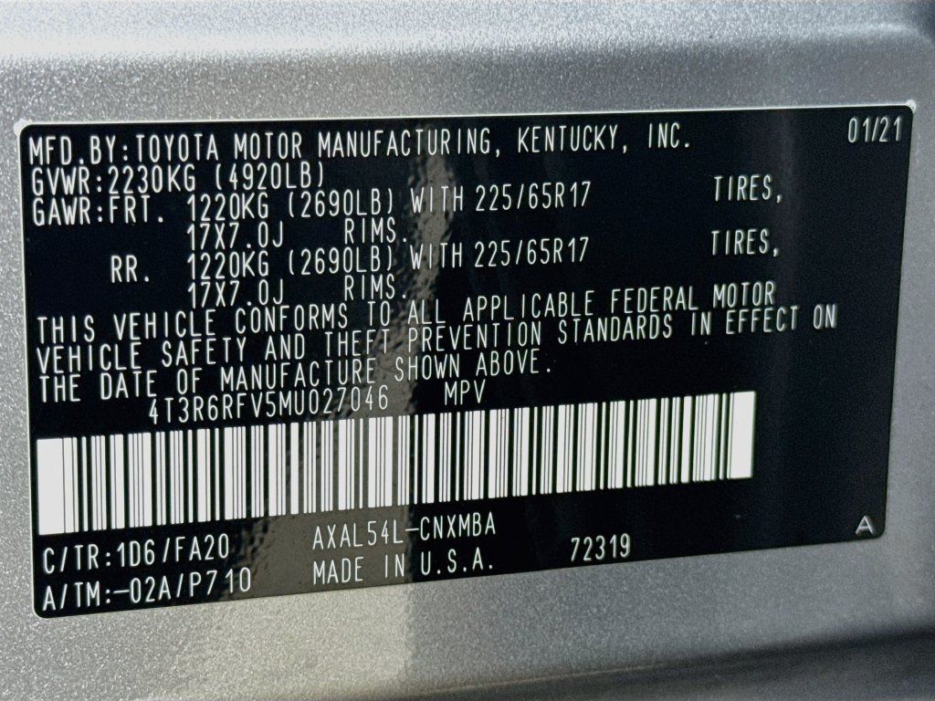 Used 2021 Toyota RAV4 XLE w/ Convenience Package AWD/4WD image 37