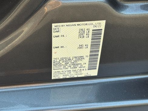 Used 2022 Nissan Altima 2.5 SR w/ Midnight Edition Package FWD image 39