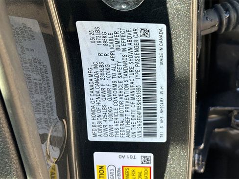 Certified 2025 Honda Civic Sport image 34