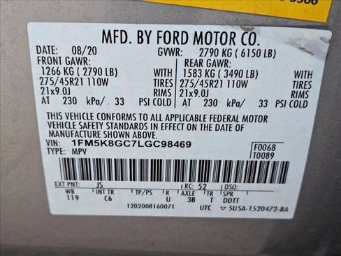 Used 2020 Ford Explorer ST w/ ST Street Pack image 25