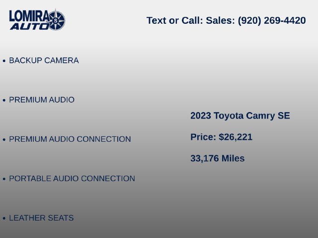 Used 2023 Toyota Camry SE FWD image 7