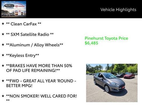 Used 2014 Ford Fiesta SE w/ Equipment Group 201A FWD image 7