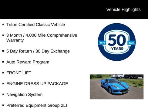 Used 2021 Chevrolet Corvette Stingray Preferred Cpe w/ Z51 Performance Package RWD image 5
