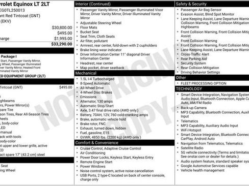 Used 2026 Chevrolet Equinox LT AWD/4WD image 3