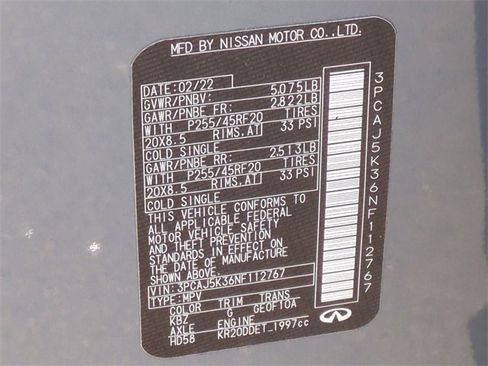 Used 2022 INFINITI QX55 Essential w/ Proassist Package image 38