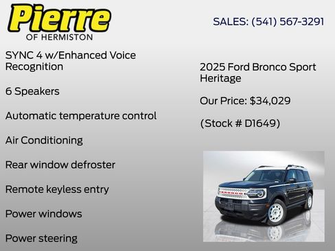 New 2025 Ford Bronco Sport Heritage AWD/4WD image 6