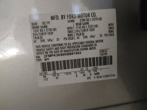 Used 2019 Ford Edge Titanium w/ Equipment Group 301A FWD image 33