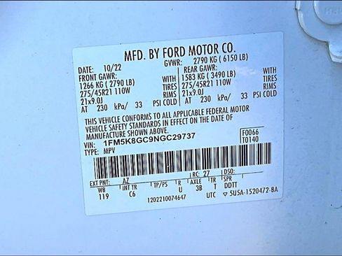 Used 2022 Ford Explorer ST w/ Equipment Group 401A image 35