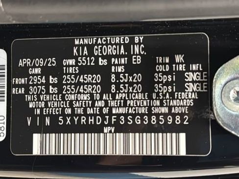 Used 2025 Kia Sorento X-Line EX AWD/4WD image 30