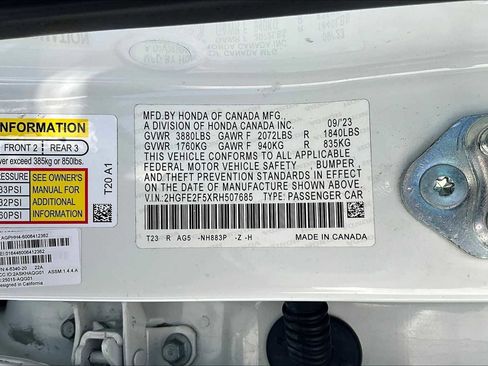 Used 2024 Honda Civic Sport image 33