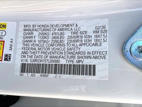 Used 2026 Honda CR-V EX-L image 16