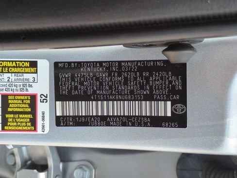 Used 2022 Toyota Camry SE w/ Audio Upgrade Package FWD image 24