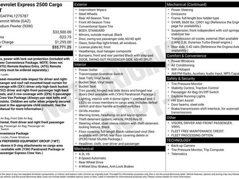 Used 2020 Chevrolet Express 2500 image 3