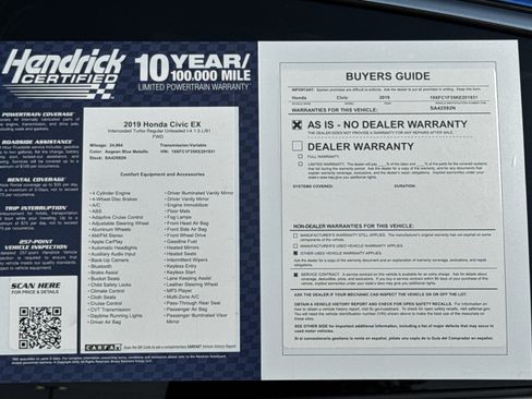 Used 2019 Honda Civic EX image 35