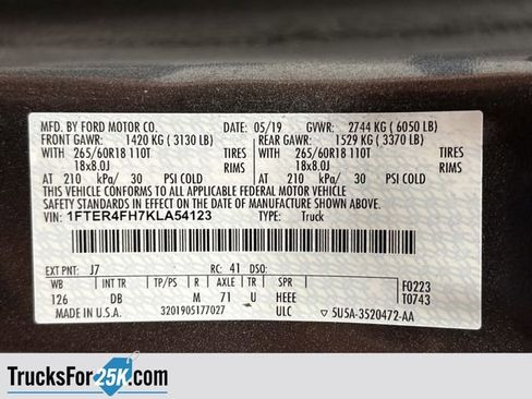 Used 2019 Ford Ranger Lariat w/ Trailer Tow Package image 38