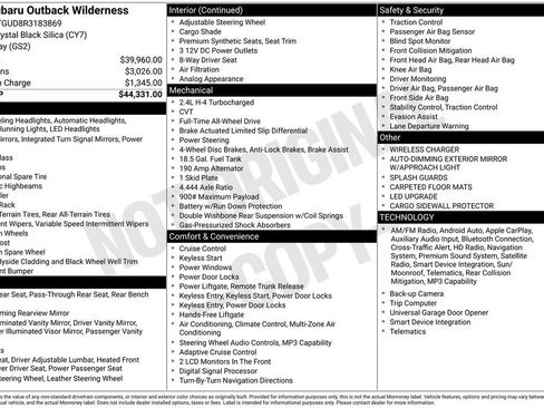Certified 2024 Subaru Outback Wilderness image 10