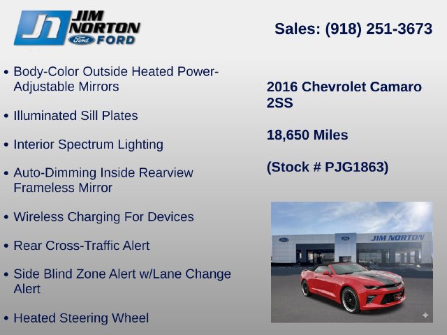 Used 2016 Chevrolet Camaro SS RWD image 39
