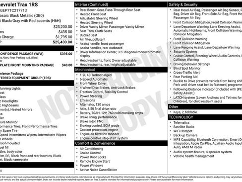 New 2026 Chevrolet Trax RS w/ Driver Confidence Package FWD image 25