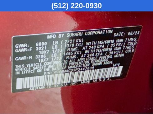 Used 2023 Subaru Ascent Premium w/ Convenience Package AWD/4WD image 40