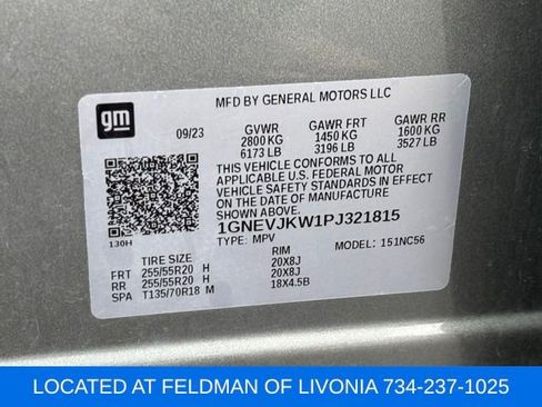 Used 2023 Chevrolet Traverse RS w/ LPO, Floor Liner Package AWD/4WD image 10