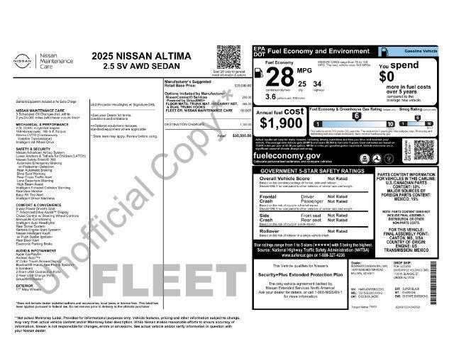 Used 2025 Nissan Altima 2.5 SV AWD/4WD image 28