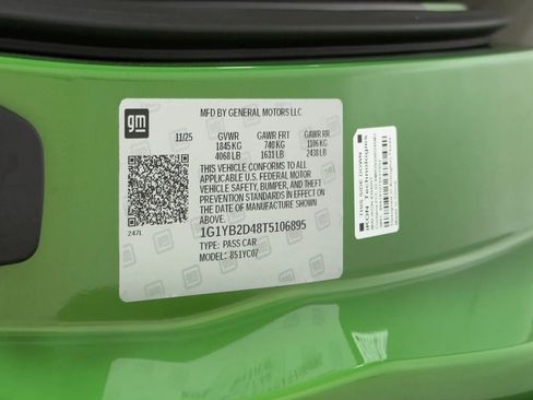 Used 2026 Chevrolet Corvette Stingray Preferred Cpe w/ Z51 Performance Package image 51