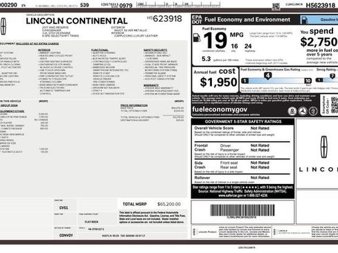 Used 2017 Lincoln Continental Reserve w/ Climate Package image 43