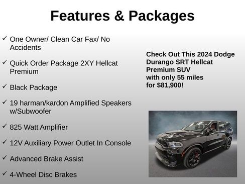 Used 2024 Dodge Durango SRT Hellcat AWD/4WD image 4