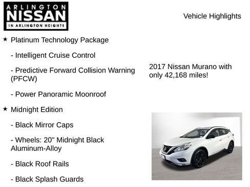 Certified 2017 Nissan Murano Platinum w/ Platinum Technology Package image 8