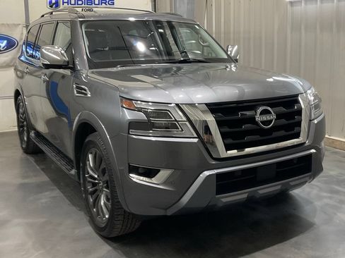 Used 2023 Nissan Armada Platinum w/ Captain's Chairs Package AWD/4WD image 1
