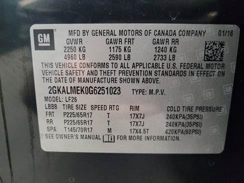 Used 2016 GMC Terrain SLE image 33