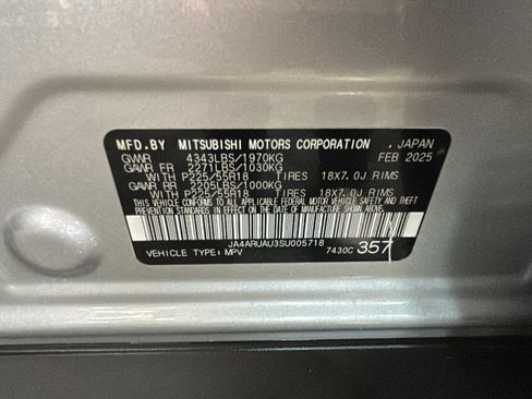 Used 2025 Mitsubishi Outlander Sport LE AWD/4WD image 10
