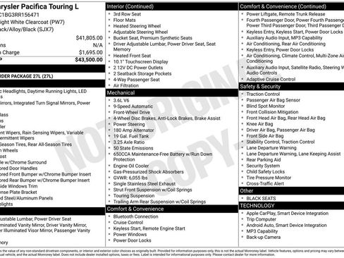 Used 2024 Chrysler Pacifica Touring-L FWD image 31
