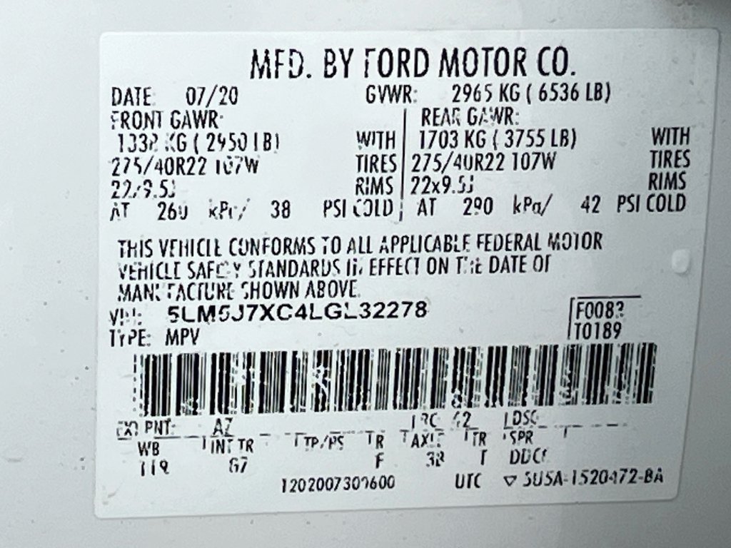 Used 2020 Lincoln Aviator Reserve w/ Equipment Group 202A AWD/4WD image 35