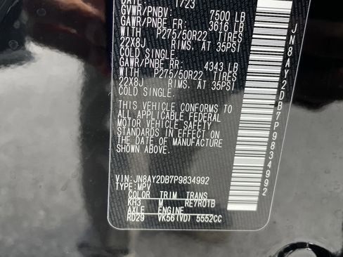 Used 2023 Nissan Armada Platinum w/ Captain's Chairs Package image 39