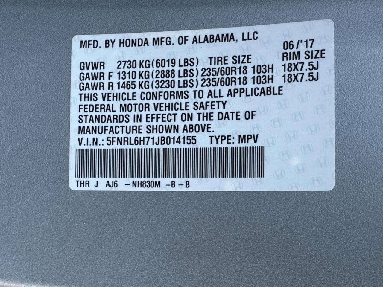 Used 2018 Honda Odyssey EX-L image 30