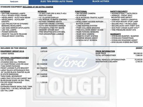 New 2026 Ford F150 Lariat w/ Equipment Group 501A Mid AWD/4WD image 2